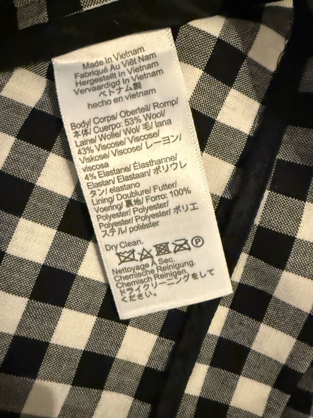 Madewell Gingham Mini Skort -- 0 - Picture 4 of 5
